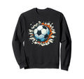 Soccer Ball Break Wall Soccer Sports Sweatshirt - Aesthetic Graphic Unisex - T-Shirt, Sweatshirt, Hoodie