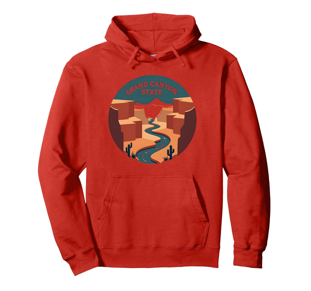 Grand Canyon State Travel Hoodie - Minimalist Print for Adults - T-Shirt, Sweatshirt, Hoodie