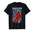 Usa Flag Soccer Player Proud Soccer T-Shirt - Novelty Apparel for Adults - T-Shirt, Sweatshirt, Hoodie