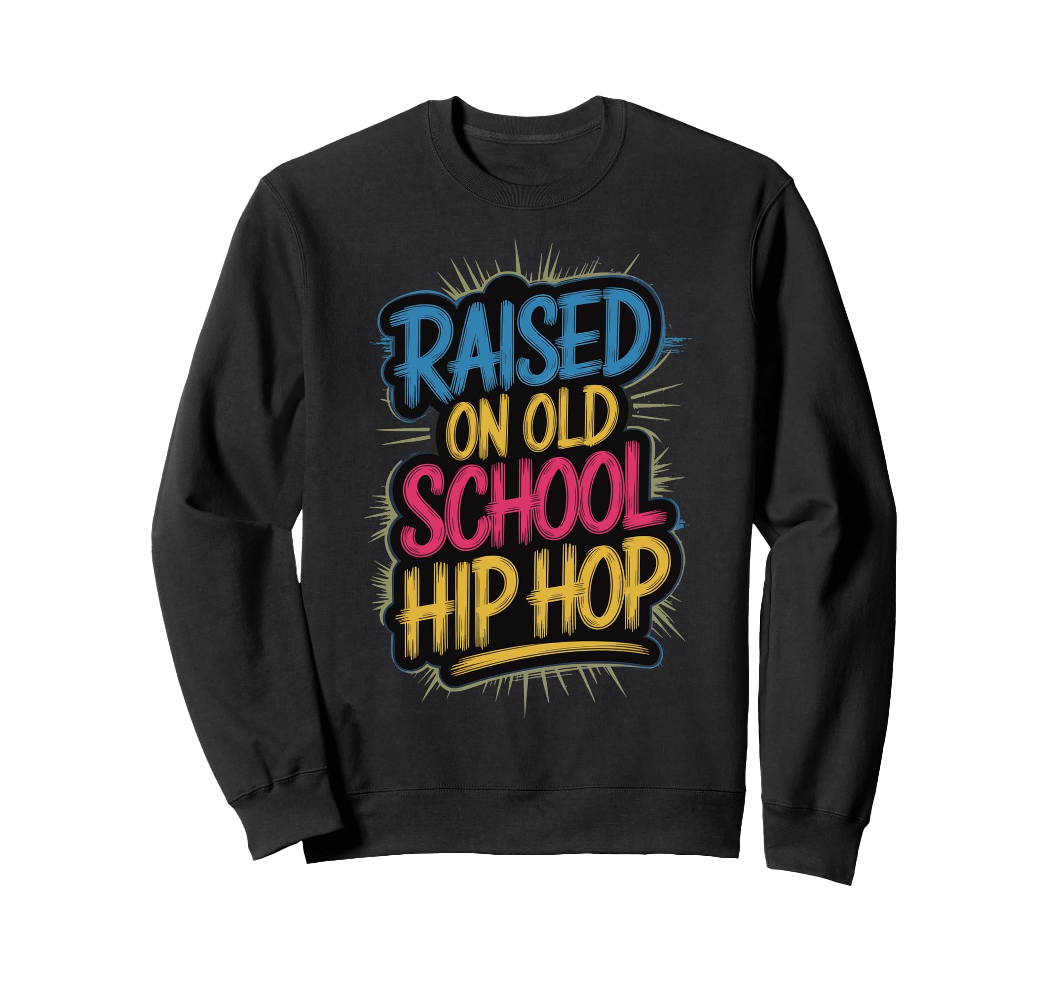 Old School Hip Hop 90S Music Rap Hoodie - Fun Novelty Design for Adults - T-Shirt, Sweatshirt, Hoodie