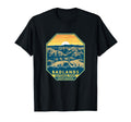 Badlands National Park Sunset Emblem T-Shirt - Minimalist Print Unisex - T-Shirt, Sweatshirt, Hoodie