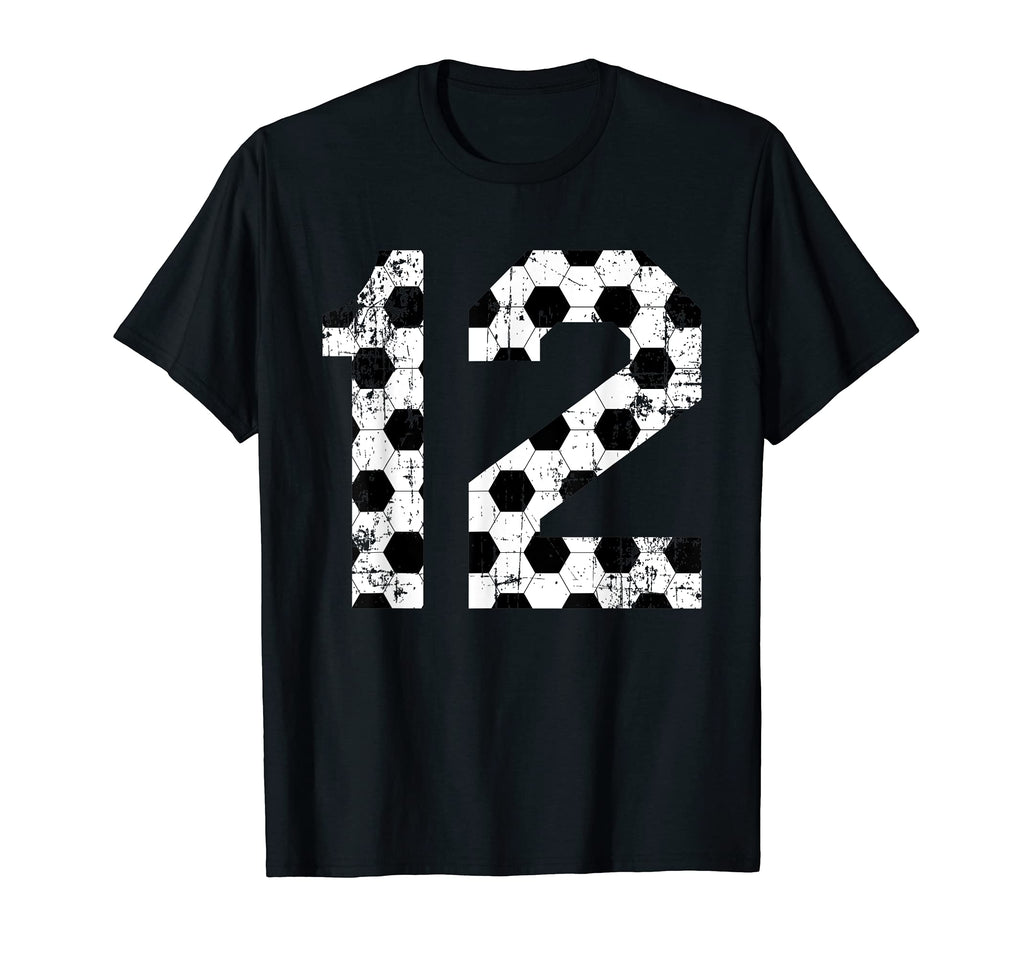 Soccer 12 Jersey Number T-Shirt - Streetwear Style for Adults - T-Shirt, Sweatshirt, Hoodie