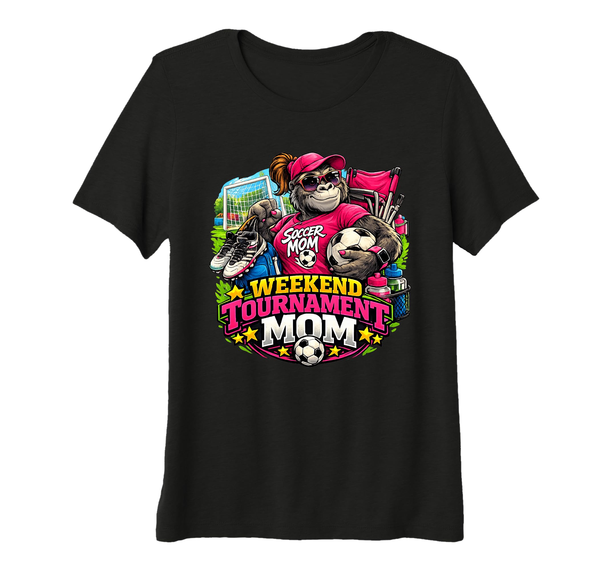 Womens Weekend Tournament Soccer Mom Funny T-Shirt - Graphic Print Unisex - T-Shirt, Sweatshirt, Hoodie