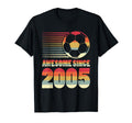 Awesome Since 2005 Soccer 21St T-Shirt - Fun Novelty Design for Adults - T-Shirt, Sweatshirt, Hoodie