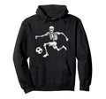 Funny Skeleton Soccer Ball Hoodie - Novelty Apparel Unisex - T-Shirt, Sweatshirt, Hoodie