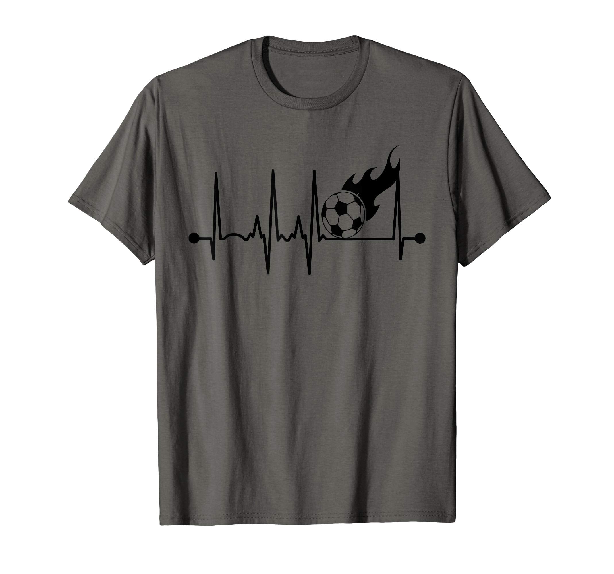Soccer Heartbeat Soccer Lover T-Shirt - Custom Art Print Unisex - T-Shirt, Sweatshirt, Hoodie
