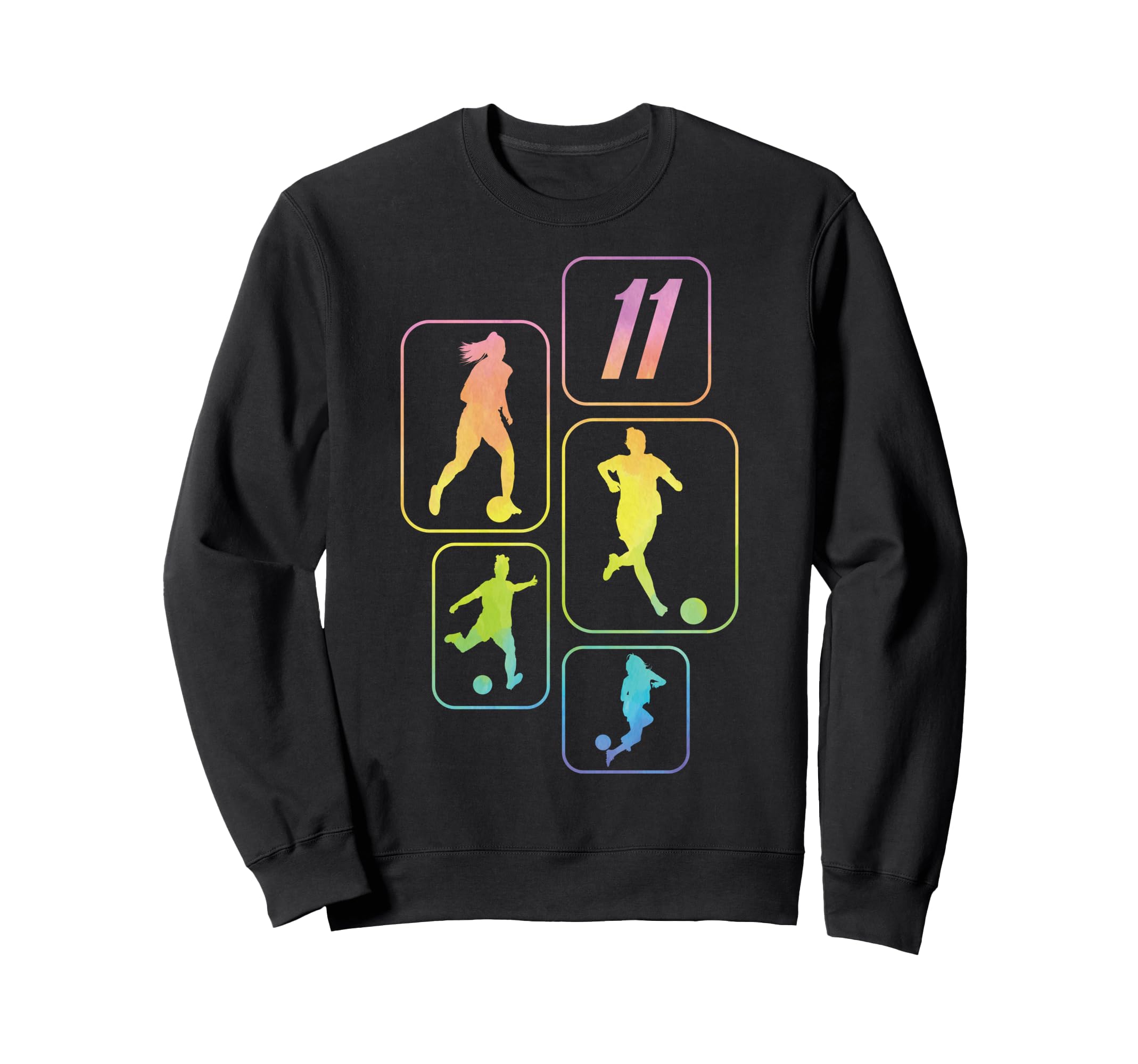 11Th Birthday Soccer Player Football 11 Sweatshirt - Graphic Print Unisex - T-Shirt, Sweatshirt, Hoodie