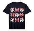 Coquette Bow Soccer Mom Family T-Shirt - Casual Everyday Wear Unisex - T-Shirt, Sweatshirt, Hoodie