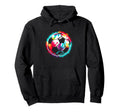 Soccer Ball Tie Dye Colorful Soccer Lover Hoodie - Streetwear Style Unisex - T-Shirt, Sweatshirt, Hoodie