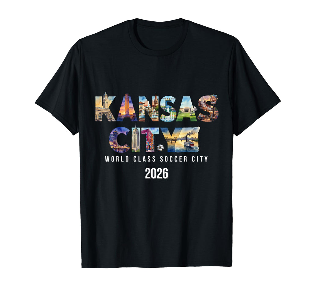 Kansas City Family Soccer Art T-Shirt - Custom Art Print Men Women - T-Shirt, Sweatshirt, Hoodie