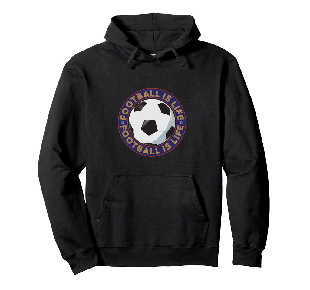 Football Futbol Is Life Soccer Ball Hoodie - Aesthetic Graphic Men Women - T-Shirt, Sweatshirt, Hoodie
