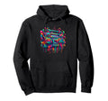 Dripping Paint Boombox Old School 80S Hoodie - Aesthetic Graphic Unisex - T-Shirt, Sweatshirt, Hoodie