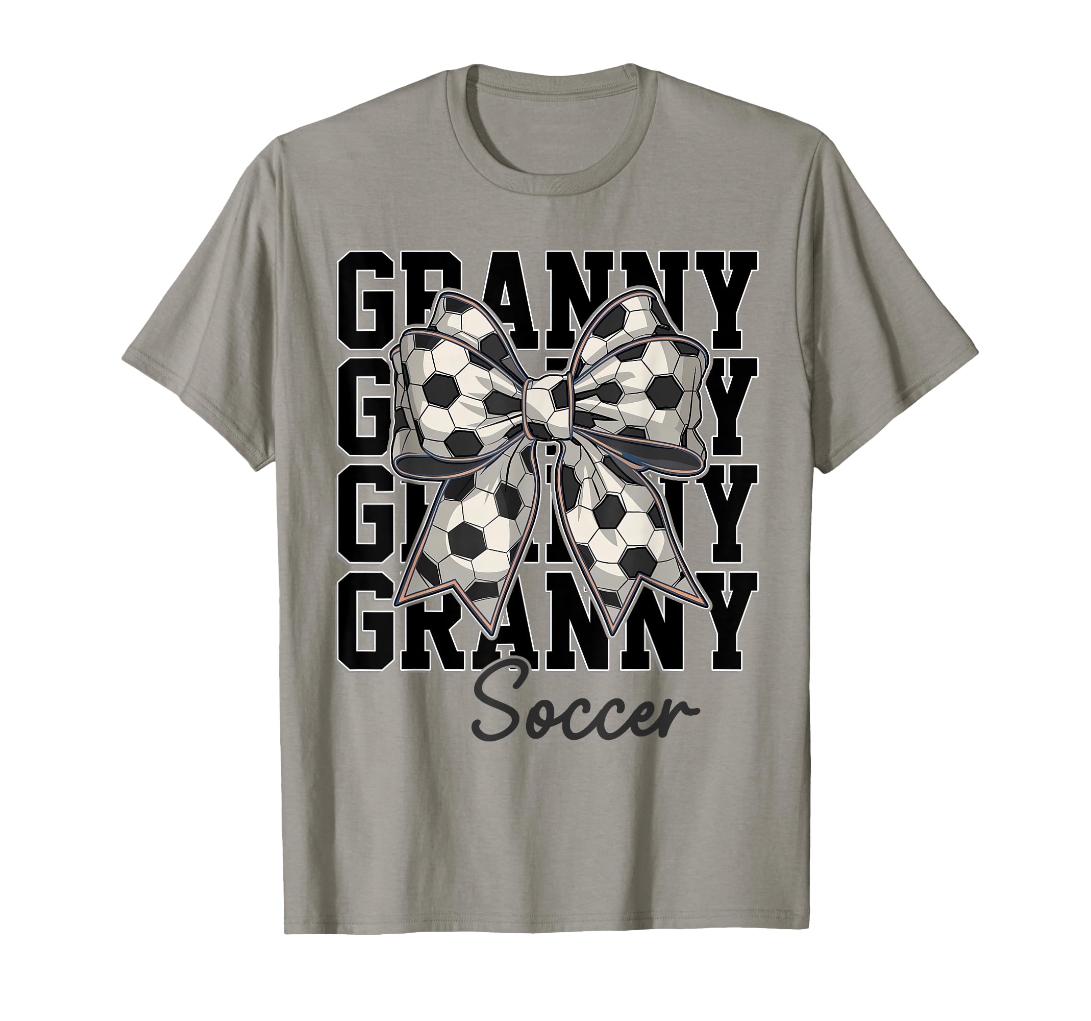 Soccer Granny Coquette Bow T-Shirt - Casual Everyday Wear Men Women - T-Shirt, Sweatshirt, Hoodie