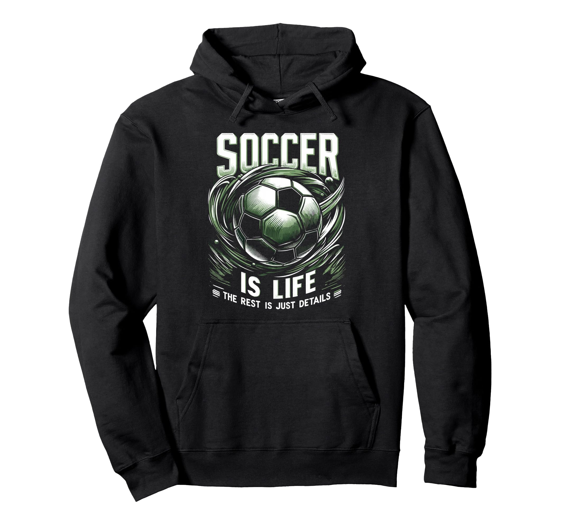 Football Is Life Rest Is Just Details Hoodie - Minimalist Print Men Women - T-Shirt, Sweatshirt, Hoodie