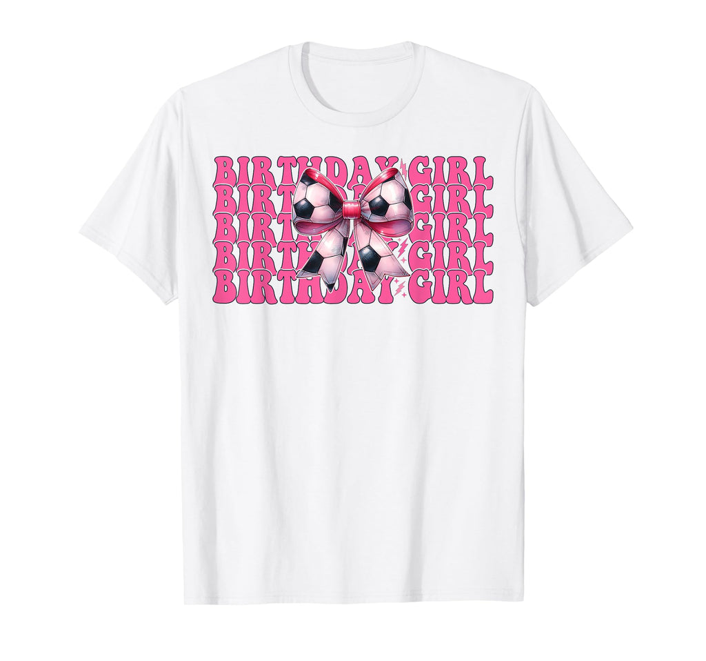 Birthday Soccer Soccer Mom Mama Coquette T-Shirt - Trendy Graphic Unisex - T-Shirt, Sweatshirt, Hoodie