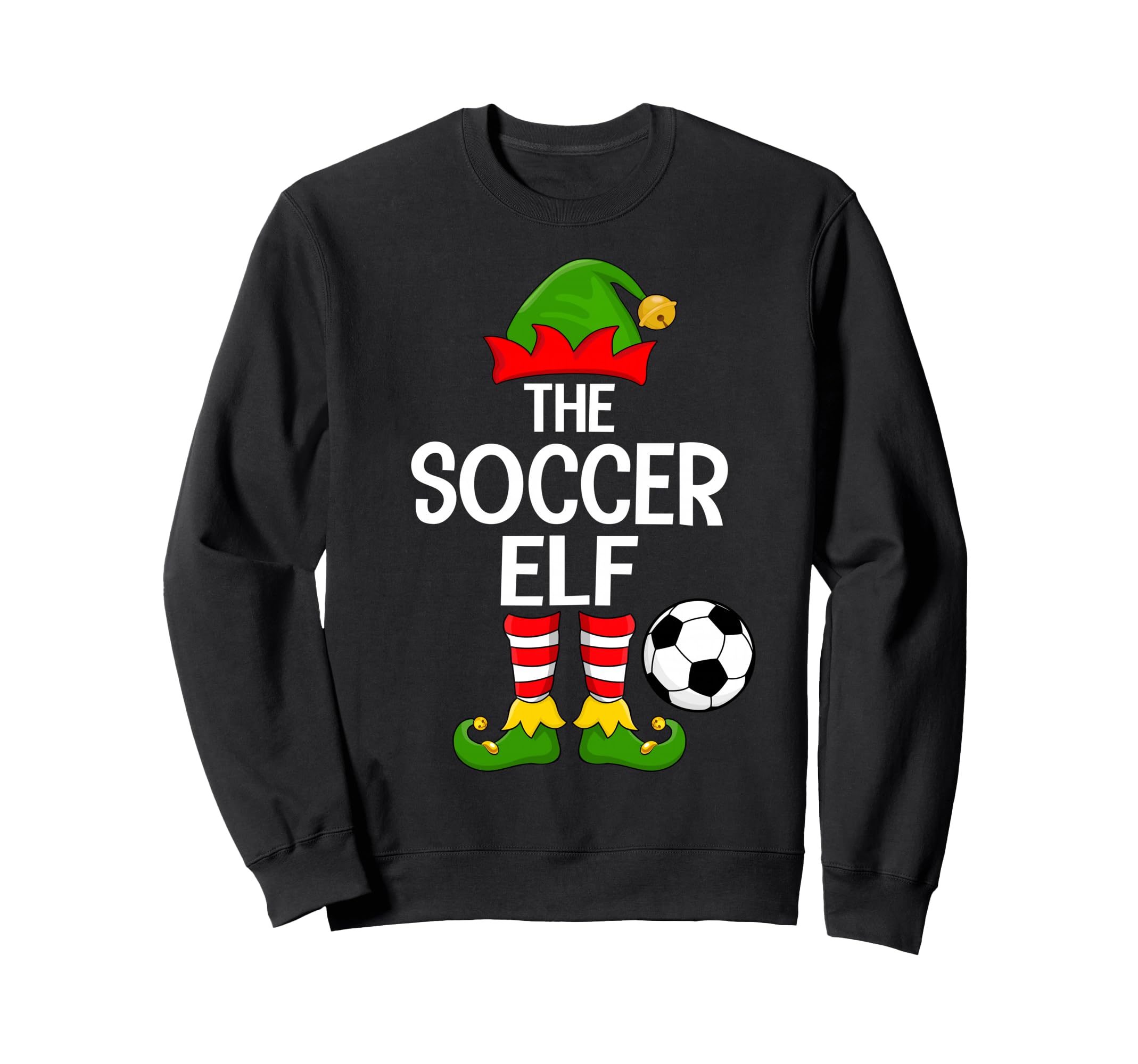 Soccer Elf Matching Family Elf Sweatshirt - Custom Art Print Men Women - T-Shirt, Sweatshirt, Hoodie