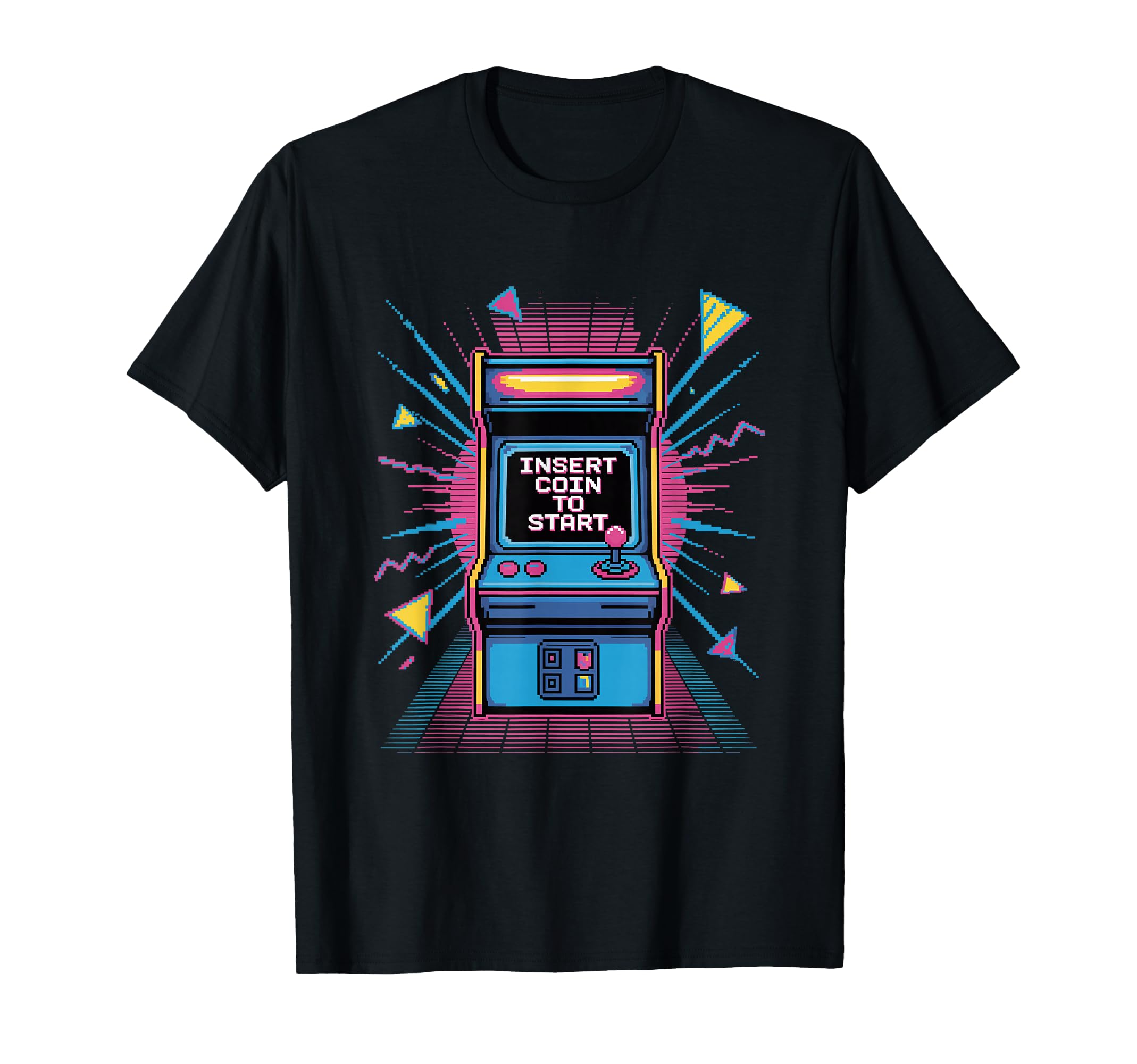 Insert Coin To Start Arcade Machine T-Shirt - Trendy Graphic Men Women - T-Shirt, Sweatshirt, Hoodie