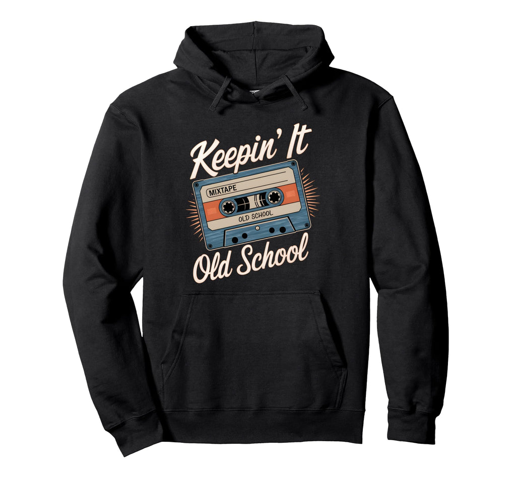 Old School Hip Hop 80S 90S Cassette Hoodie - Novelty Apparel Men Women - T-Shirt, Sweatshirt, Hoodie