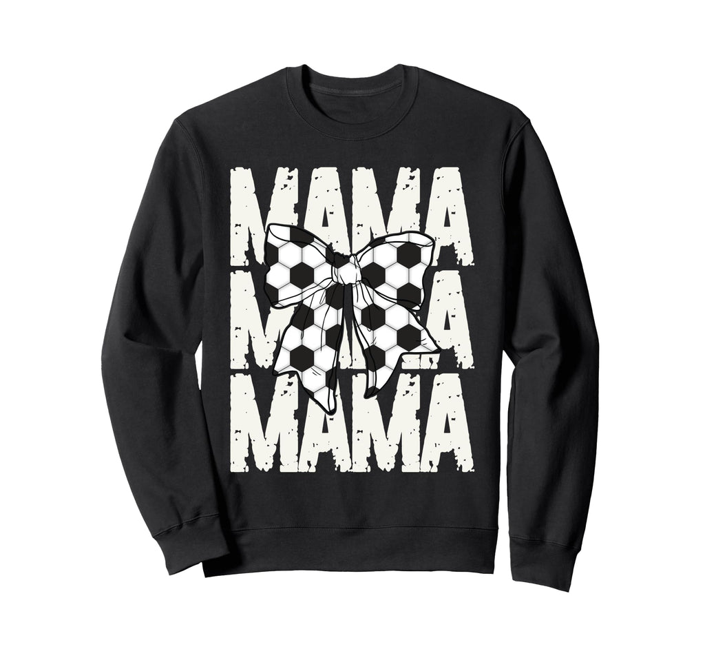 Soccer Mama Coquette Bow Sports Mom Sweatshirt - Graphic Print for Adults - T-Shirt, Sweatshirt, Hoodie