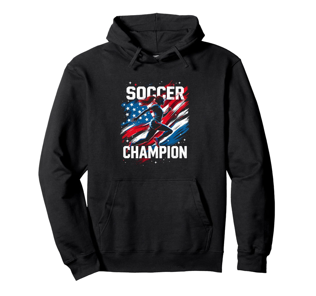 Soccer Champion Soccer Sports Hoodie - Trendy Graphic for Adults - T-Shirt, Sweatshirt, Hoodie