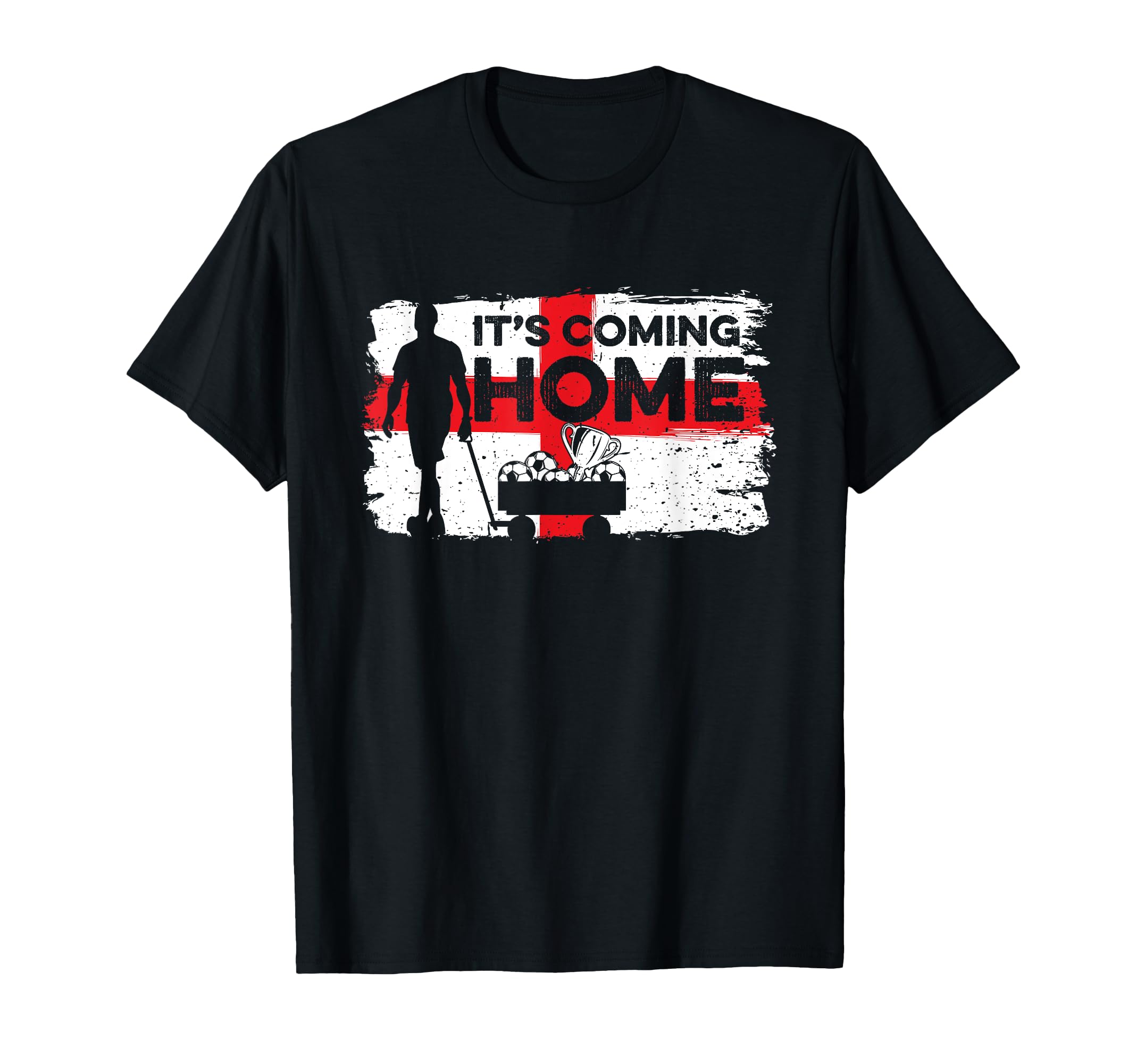 Coming Home England Flag Football T-Shirt - Casual Everyday Wear Unisex - T-Shirt, Sweatshirt, Hoodie