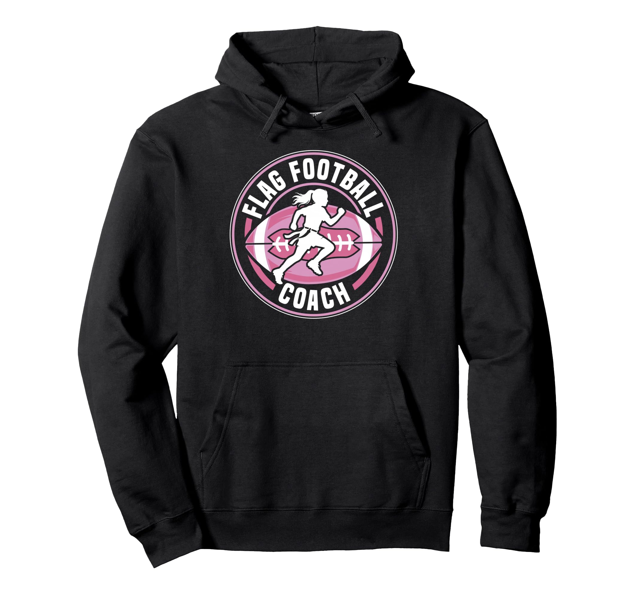 Flag Football Coach Coach Flag Hoodie - Custom Art Print for Adults - T-Shirt, Sweatshirt, Hoodie