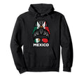 Mexico Flag Mexican Hairbun Football Hoodie - Minimalist Print Unisex - T-Shirt, Sweatshirt, Hoodie