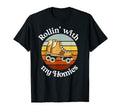 Roller Skating Rollin My Homies T-Shirt - Aesthetic Graphic Men Women - T-Shirt, Sweatshirt, Hoodie