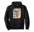 Pin Up Stamp Hoodie - Casual Everyday Wear Men Women - T-Shirt, Sweatshirt, Hoodie