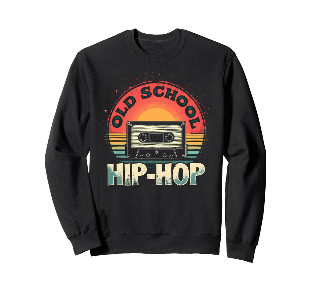 Groovy Old School Hiphop Sweatshirt - Graphic Print for Adults - T-Shirt, Sweatshirt, Hoodie