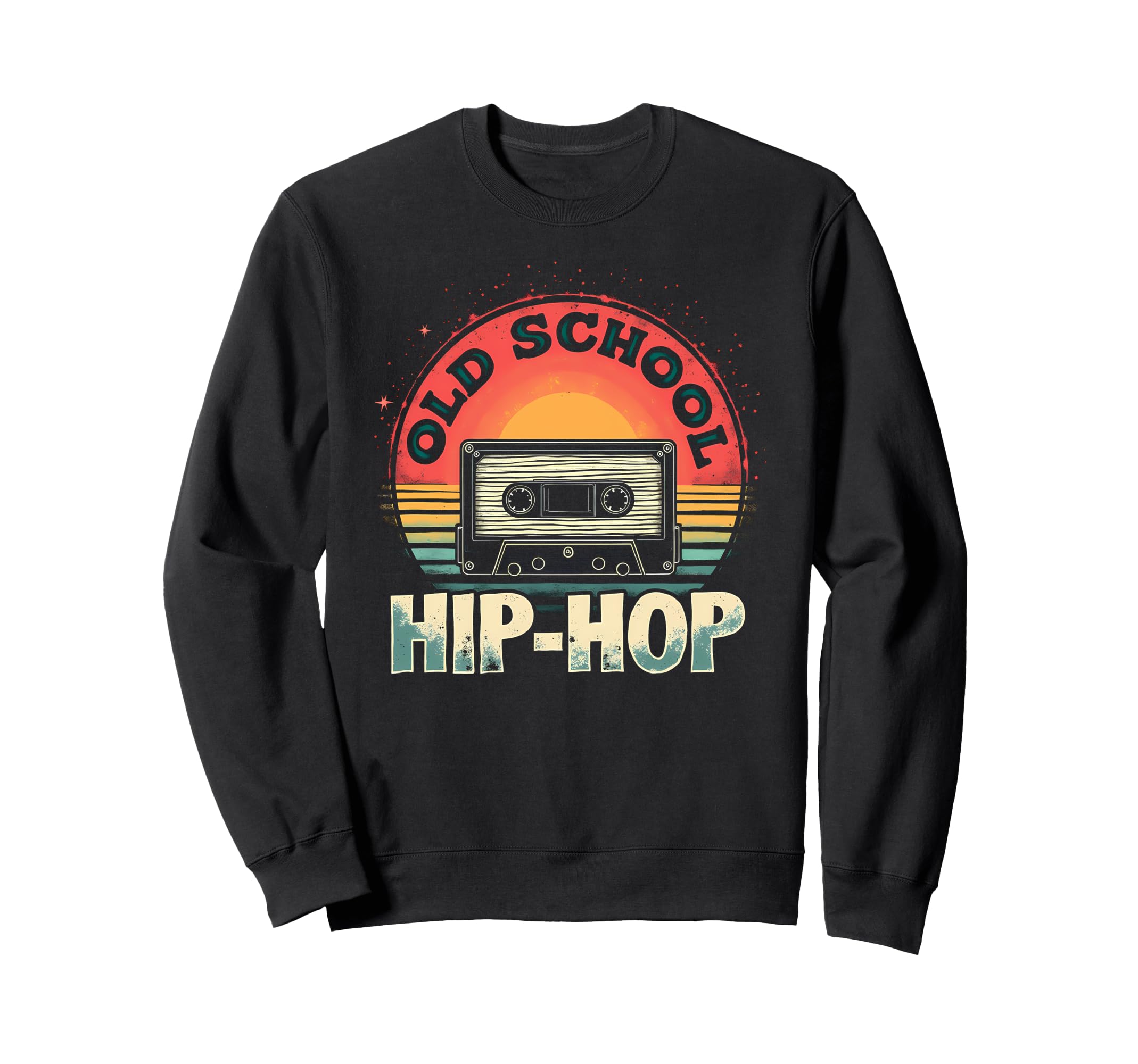 Groovy Old School Hiphop Sweatshirt - Graphic Print for Adults - T-Shirt, Sweatshirt, Hoodie