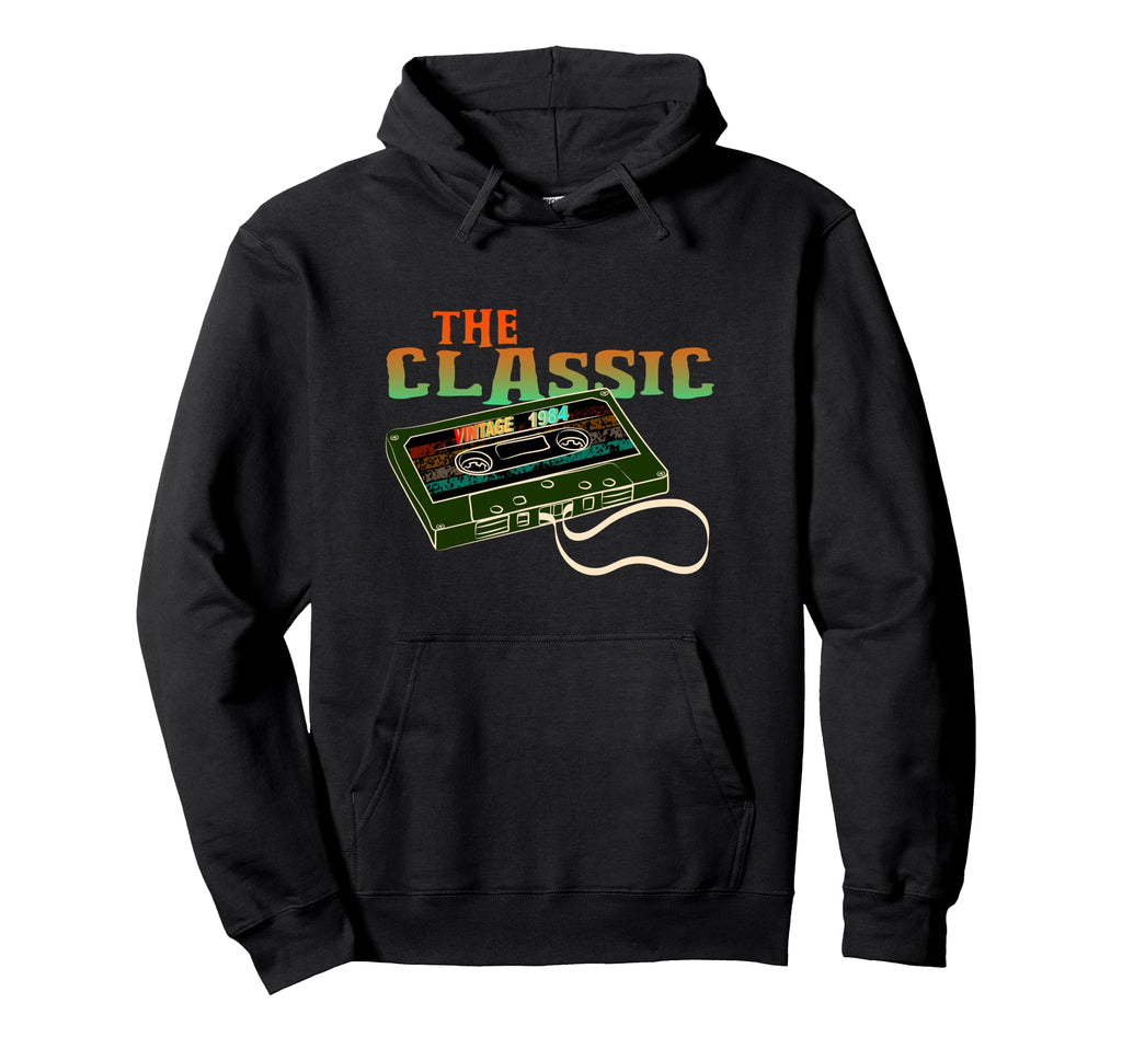 1984 Cassette Tape Hoodie - Aesthetic Graphic Unisex - T-Shirt, Sweatshirt, Hoodie