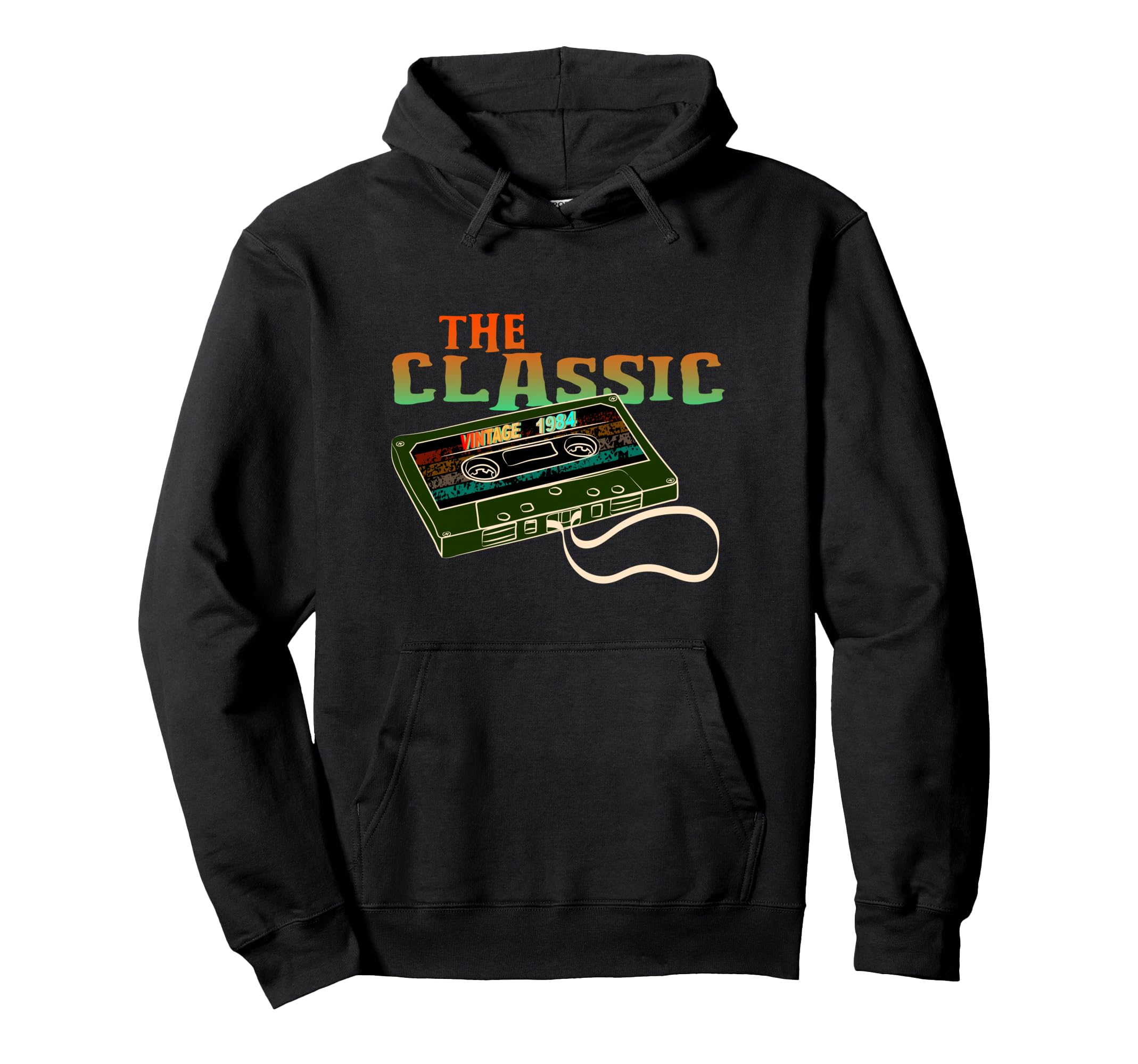 1984 Cassette Tape Hoodie - Aesthetic Graphic Unisex - T-Shirt, Sweatshirt, Hoodie