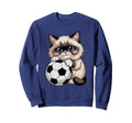 Kawaii Soccer Birman Just Who Loves Sweatshirt - Unique Graphic for Adults - T-Shirt, Sweatshirt, Hoodie