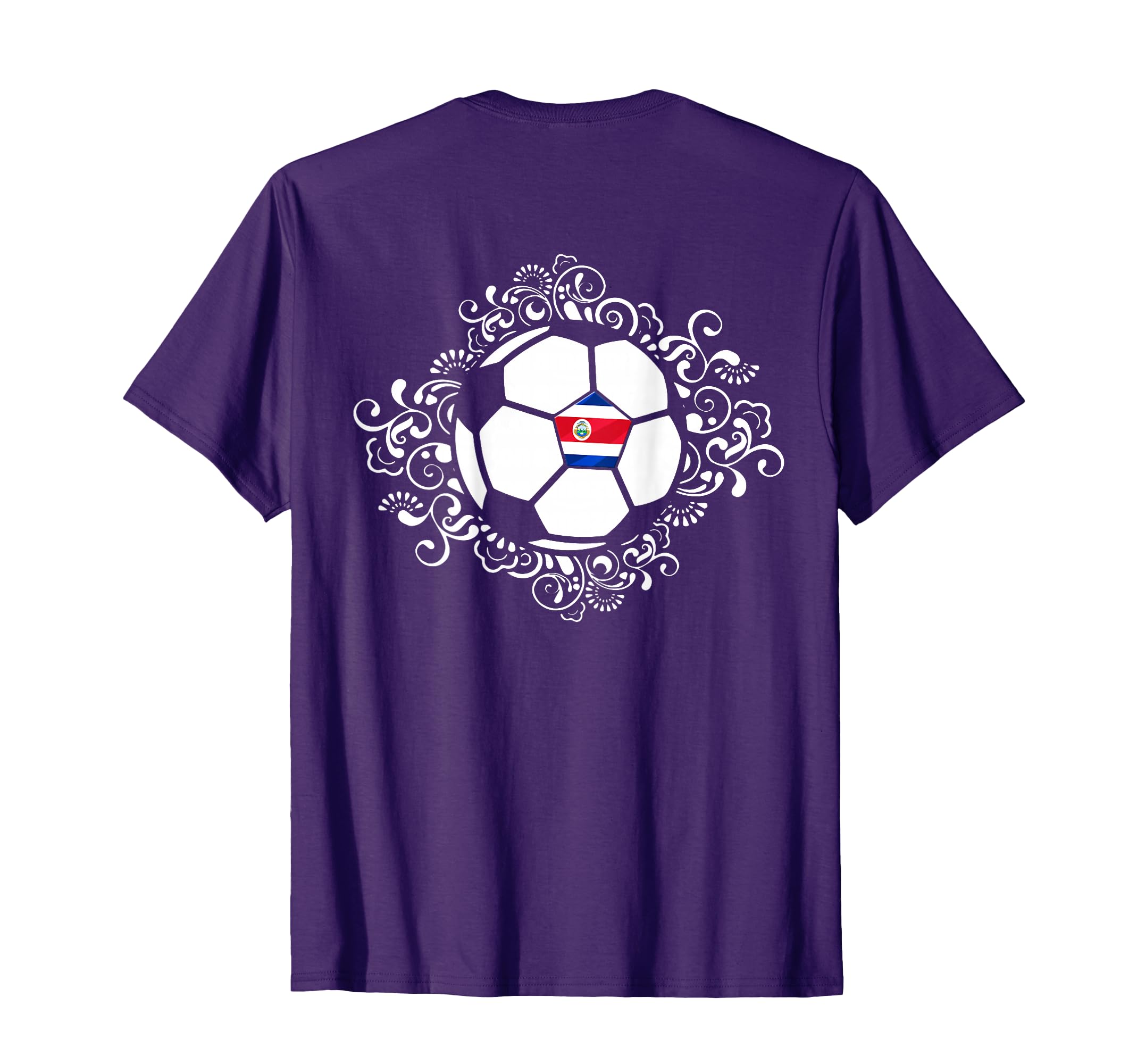 Floral Costa Rica Soccer Lovers T-Shirt - Casual Everyday Wear Unisex - T-Shirt, Sweatshirt, Hoodie