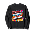 80S Music Cassette Tape Throwback Sweatshirt - Fun Novelty Design Unisex - T-Shirt, Sweatshirt, Hoodie