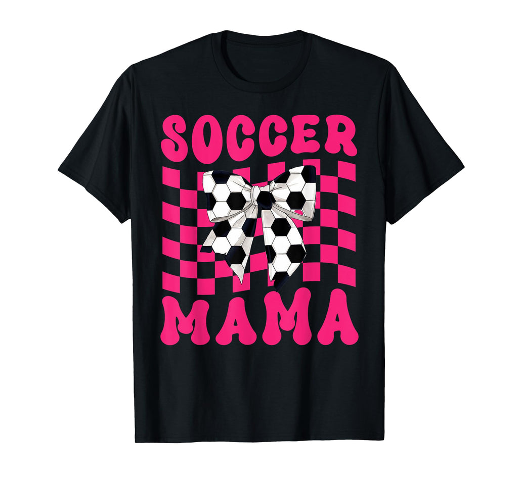 Soccer Mama Coquette Bow Soccer Mom T-Shirt - Novelty Apparel Men Women - T-Shirt, Sweatshirt, Hoodie