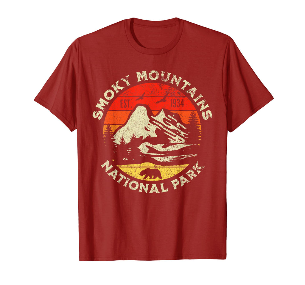 Great Smoky Mountains National Park Hoodie - Minimalist Print Men Women - T-Shirt, Sweatshirt, Hoodie