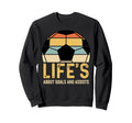 Sunset Soccer Ball Football Sports Lover Sweatshirt - Graphic Print Unisex - T-Shirt, Sweatshirt, Hoodie