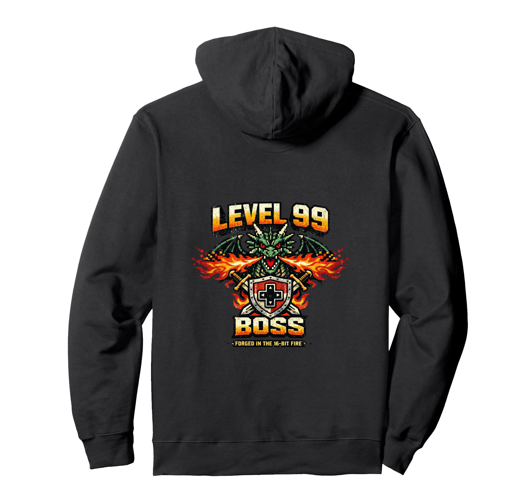 Funny Gamer Dragon Hobby Gaming Hoodie - Custom Art Print for Adults - T-Shirt, Sweatshirt, Hoodie