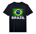 Brazil Brazilian Flag Sports T-Shirt - Casual Everyday Wear for Adults - T-Shirt, Sweatshirt, Hoodie