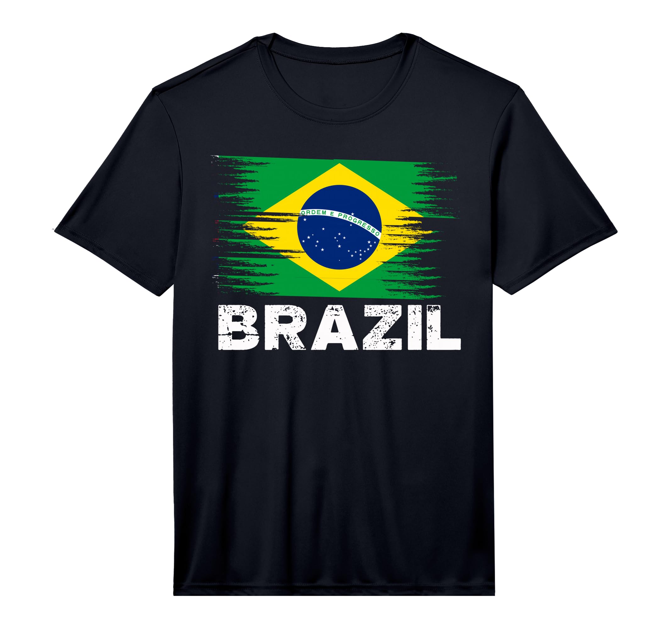 Brazil Brazilian Flag Sports T-Shirt - Casual Everyday Wear for Adults - T-Shirt, Sweatshirt, Hoodie