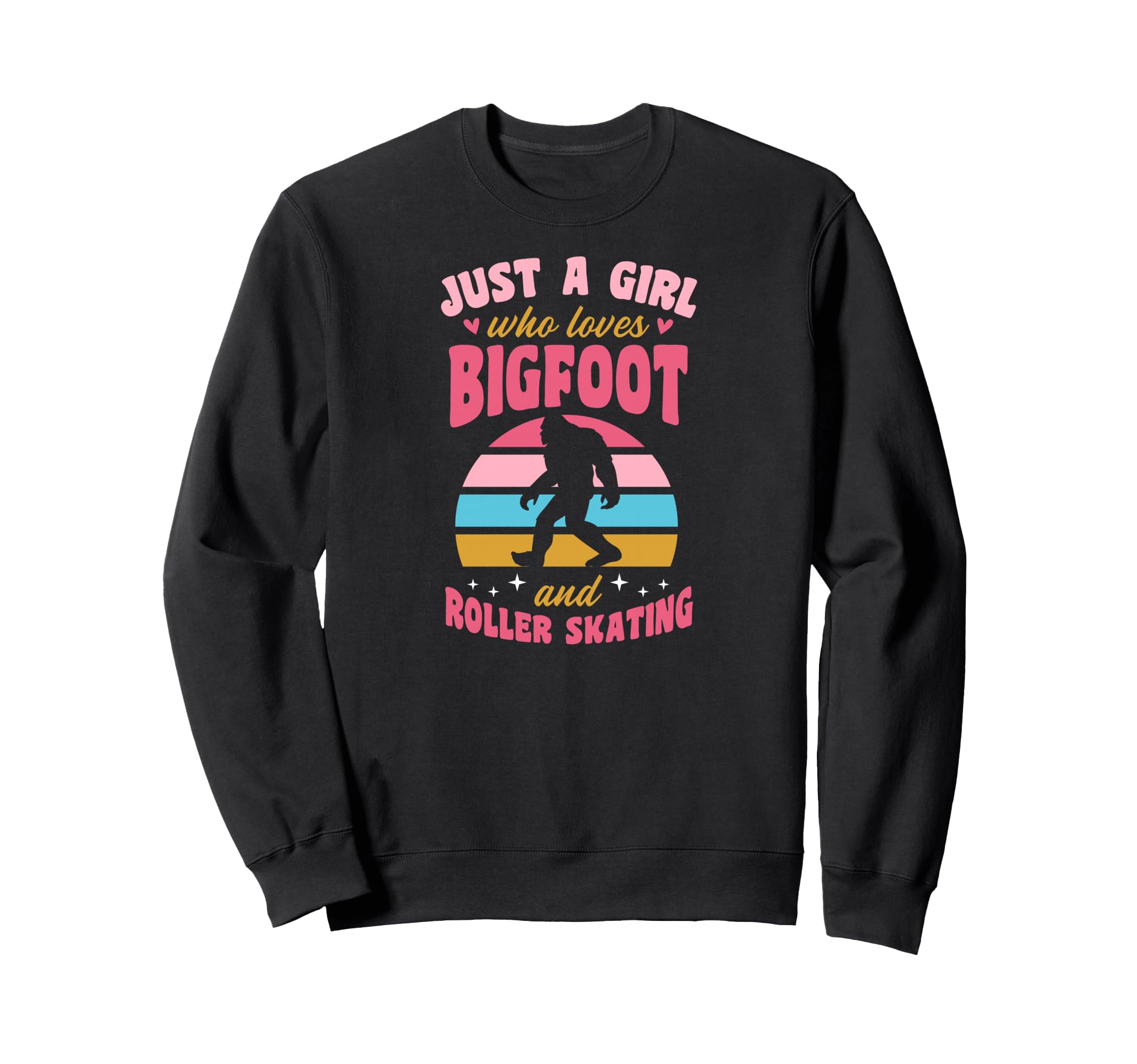 Just Who Loves Bigfoot And Roller Sweatshirt - Minimalist Print Unisex - T-Shirt, Sweatshirt, Hoodie