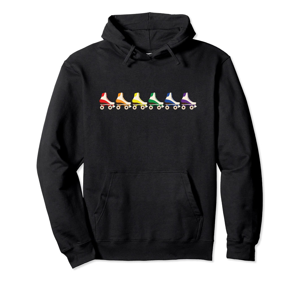 Lgbt Flag Rainbow Skates Gay Roller Hoodie - Novelty Apparel for Adults - T-Shirt, Sweatshirt, Hoodie