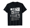 Funny Roller Skating Eat Sleep Skate T-Shirt - Aesthetic Graphic Men Women - T-Shirt, Sweatshirt, Hoodie