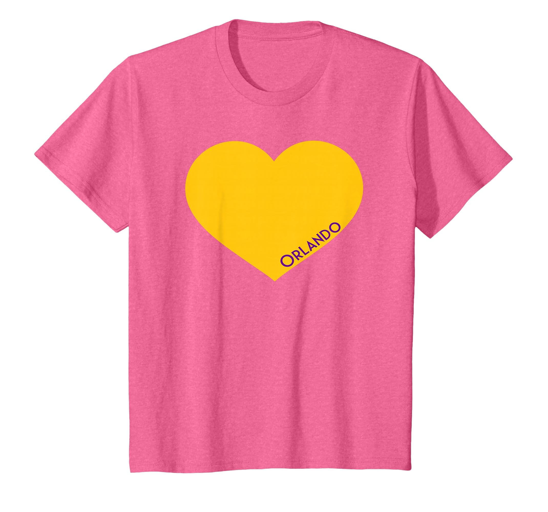 Orlando Soccer City Fan Color Heart T-Shirt - Minimalist Print Men Women - T-Shirt, Sweatshirt, Hoodie