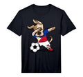 Dog Dabbing Soccer Philippines Jersey T-Shirt - Unique Graphic Men Women - T-Shirt, Sweatshirt, Hoodie
