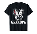 Ball Grandpa Heart Baseball T-Shirt - Casual Everyday Wear Men Women - T-Shirt, Sweatshirt, Hoodie