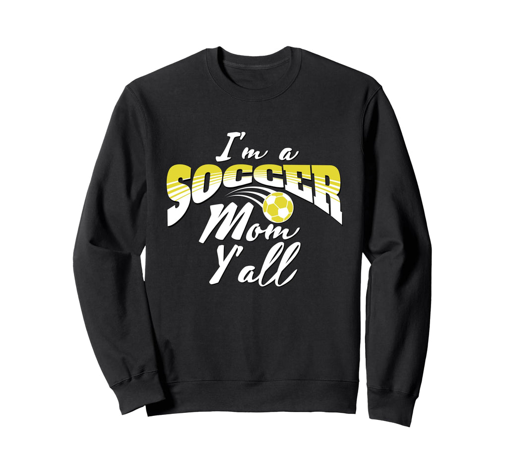 Mom Soccer Lover Soccer Mom Gift Yellow Sweatshirt - Trendy Graphic Unisex - T-Shirt, Sweatshirt, Hoodie