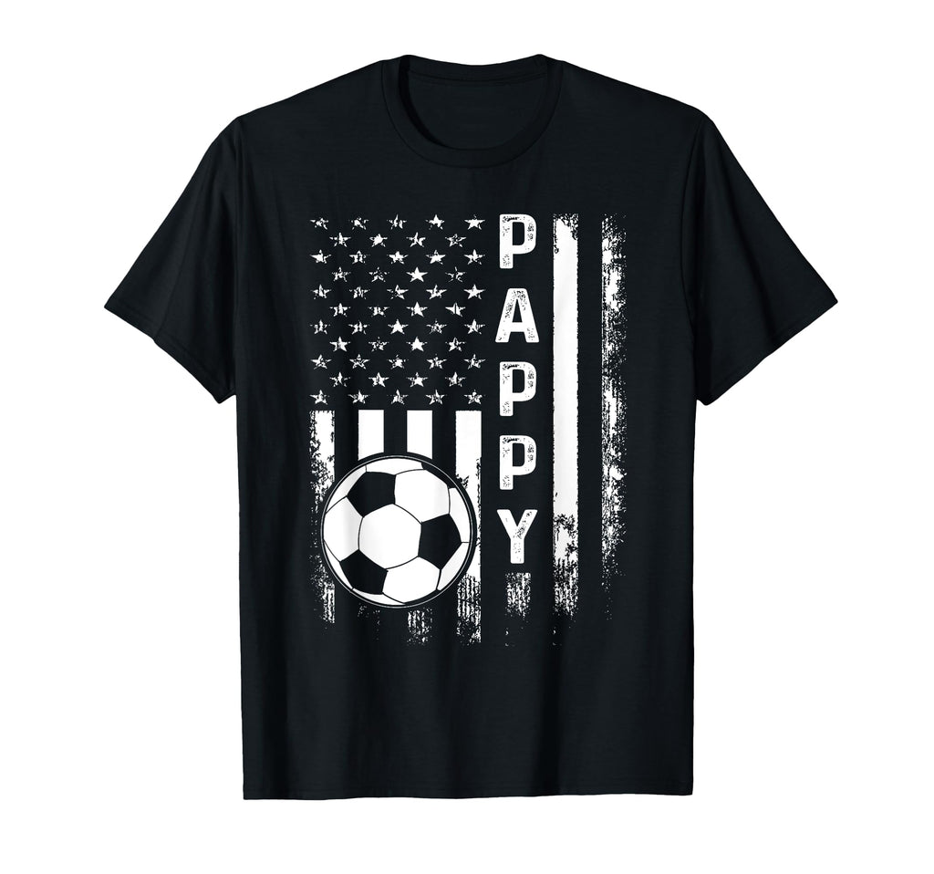 Soccer Pappy American Flag T-Shirt - Graphic Print Unisex - T-Shirt, Sweatshirt, Hoodie